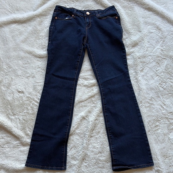 Cherry Blossom Dark Wash Bootcut Jeans | Stretch Denim | Classic Fit Size 9 - Picture 1 of 7